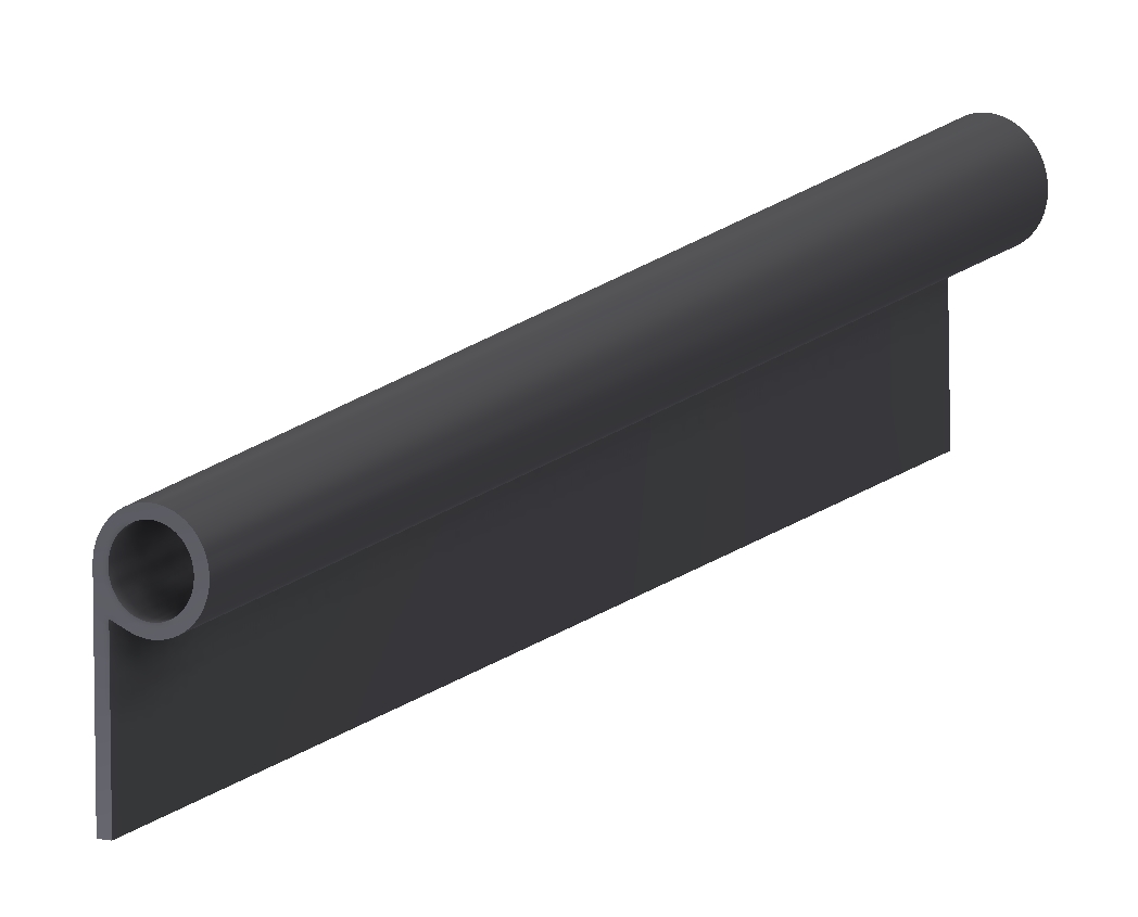 Rubber P -profiel, Ø15x40, EPDM met referentienummer 220426