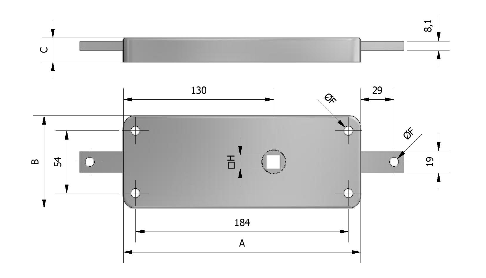 Technische tekening van Frigoslot met referentienummer 415210