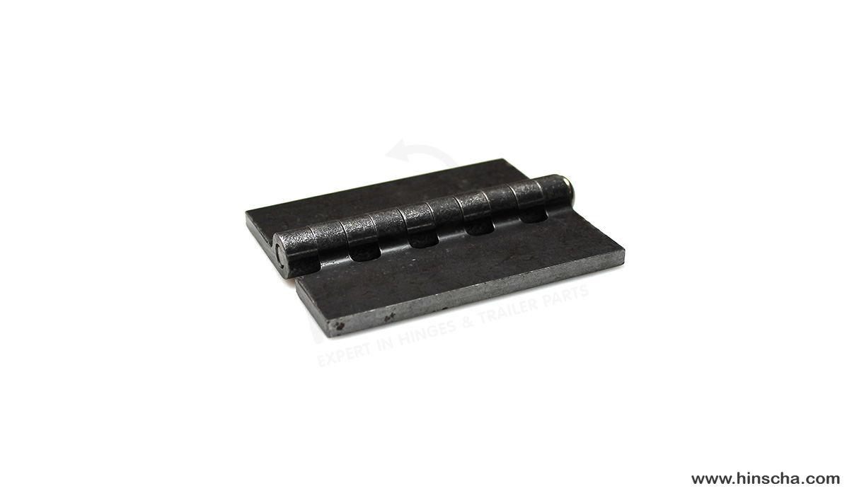 Profilscharnier 100x40x6x8 mm mit Edelstahl Stift