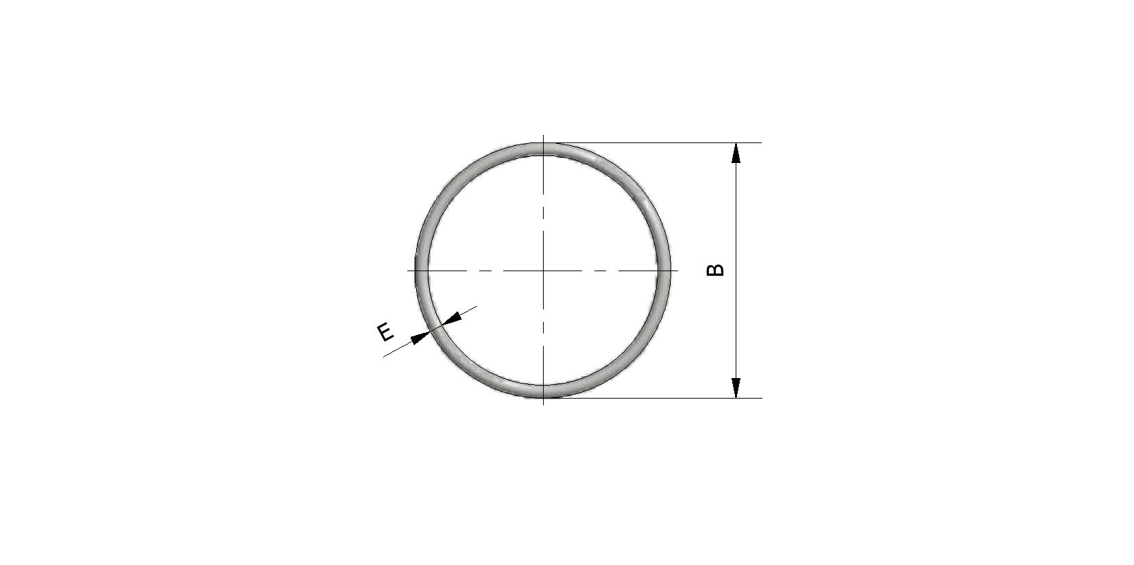 Dessin technique - Tendeur de bache, rond avec numéro de référence 235020