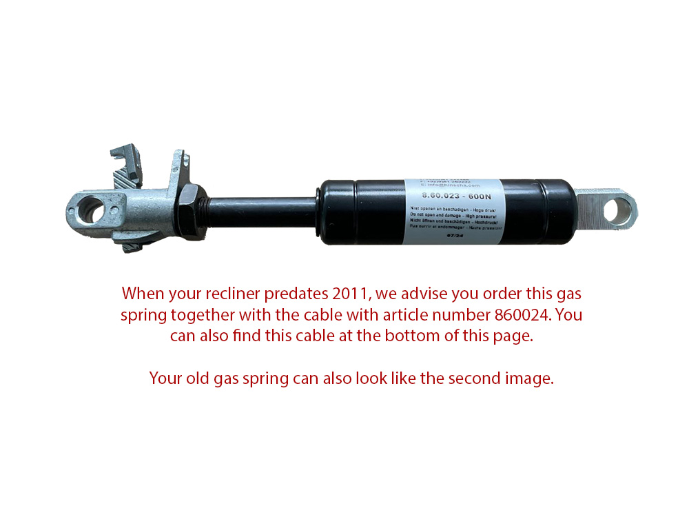 Alt. gas spring Suspa Varilock 02750311C 600N