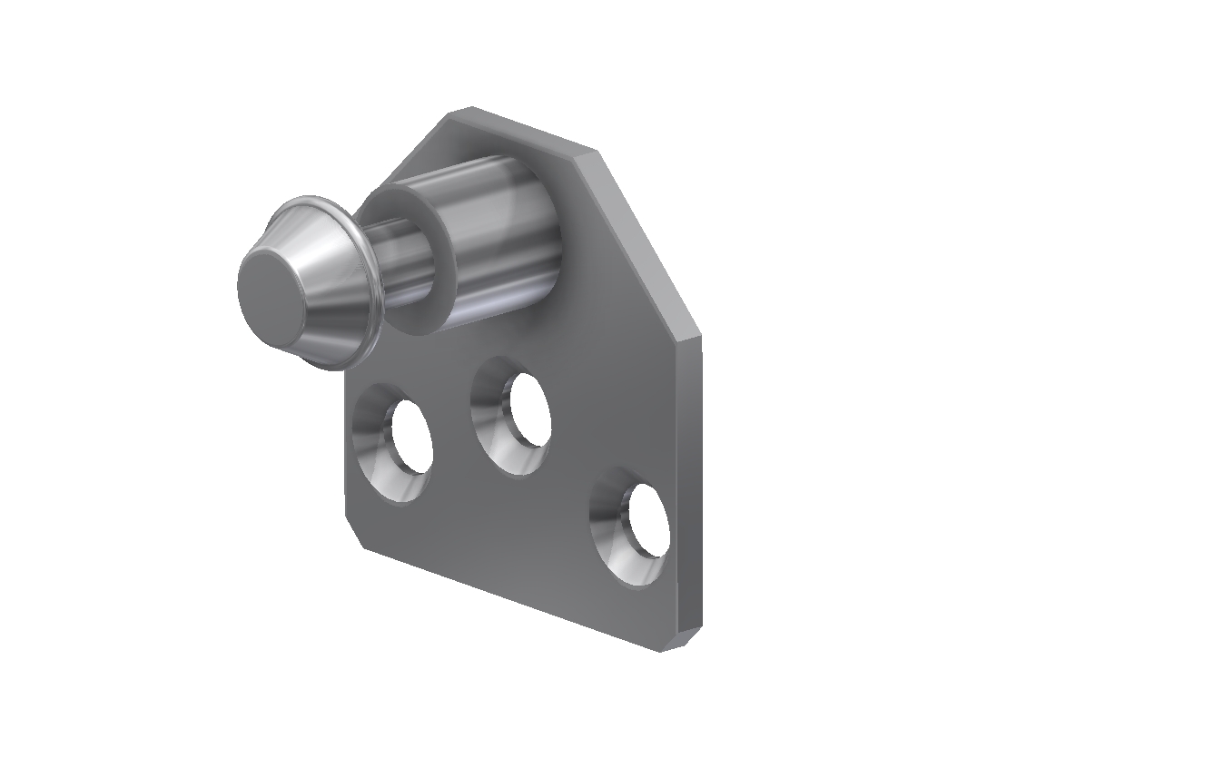 Gasfeder Halterung hexagonal Mit Referenznummer 870031