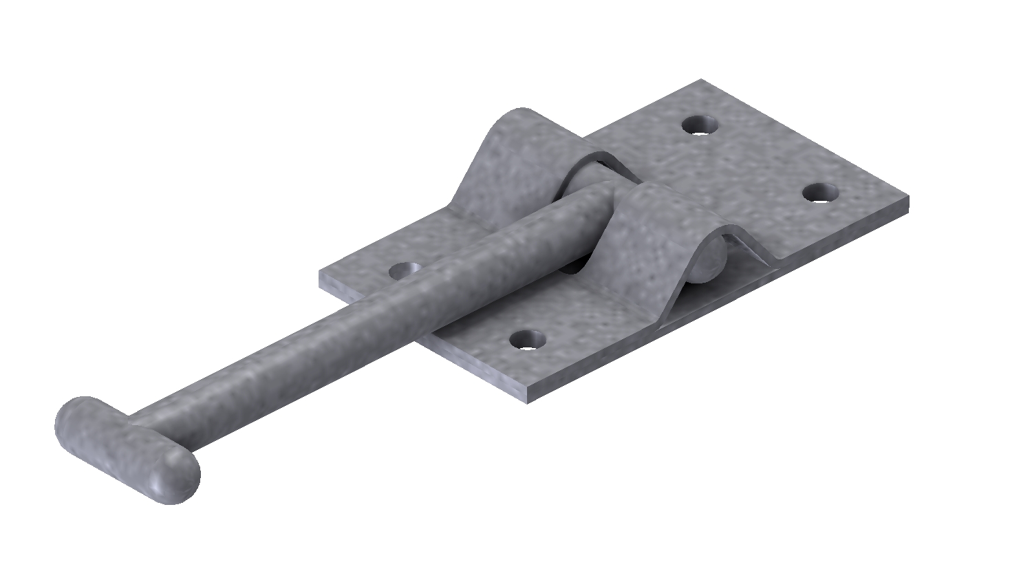 Door retainer, hook, galvanised with reference number 460215