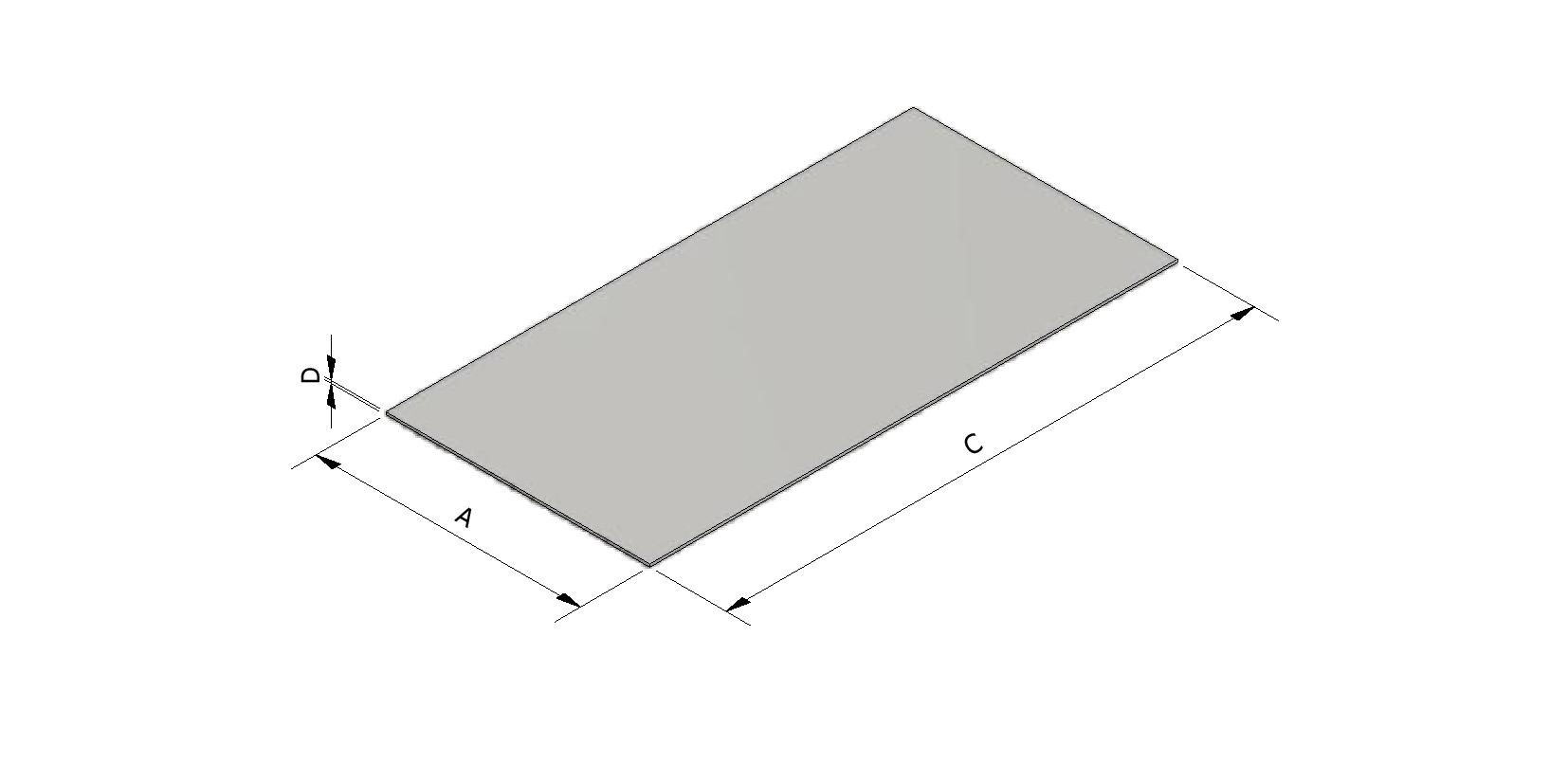 Technische tekening van Mousseplaat met referentienummer 215051