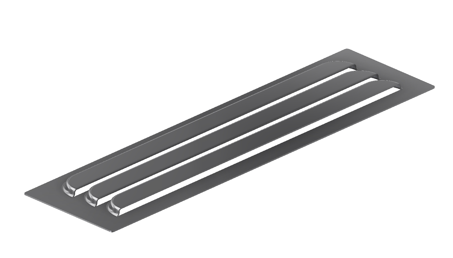 Ventilation grill, aluminium, rectangular with reference number 700120