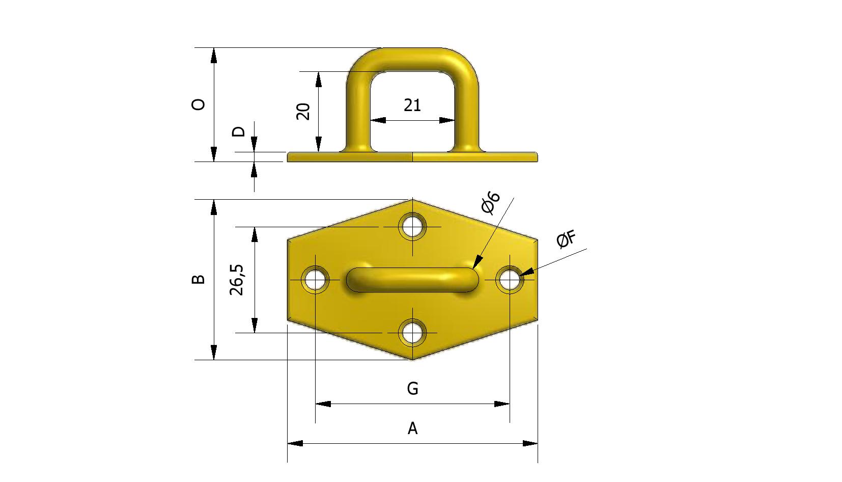 Technische tekening van Bachebrug, verzinkt met referentienummer 552050