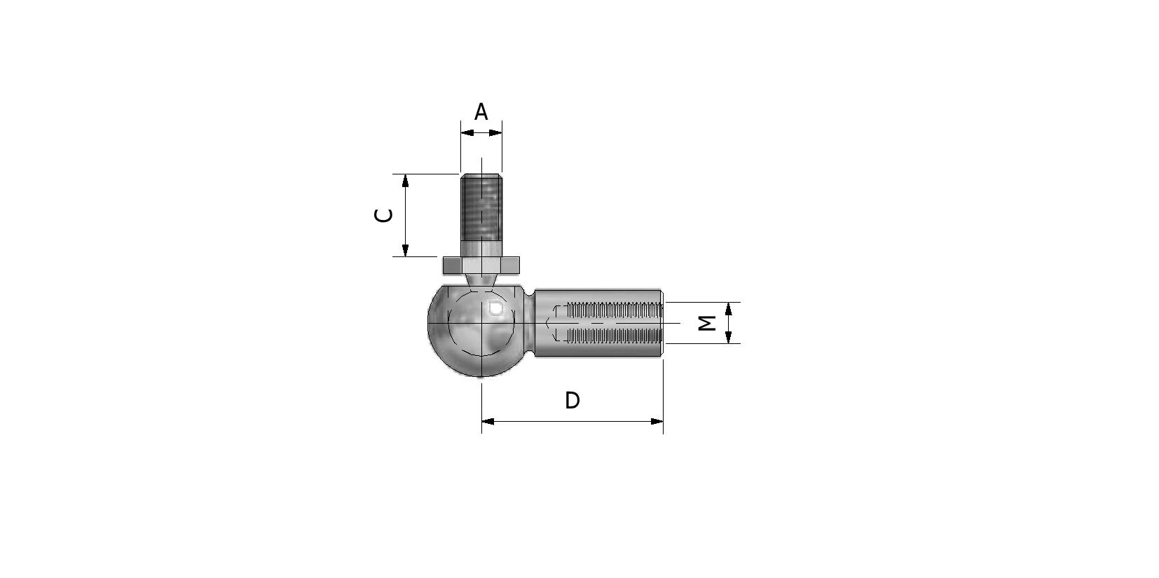 Technical image of Ball -and socket joint with reference number 870108