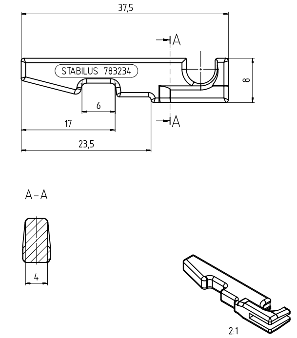 Bevestigingspin Stabilus 783234